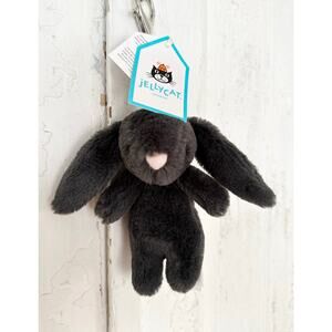 NWT Jellycat INKY BUNNY Bag Charm HTF